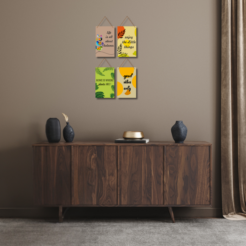 "Nature-Inspired Positivity"  Wall Hanging