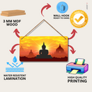 Buddha Wooden Wall Hanging - ICraft asia