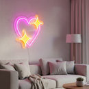 Shining Heart Neon Light Sign