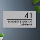 Futura (Glossy Grey) - Contemporary House Number/Name Sign - ICraft asia