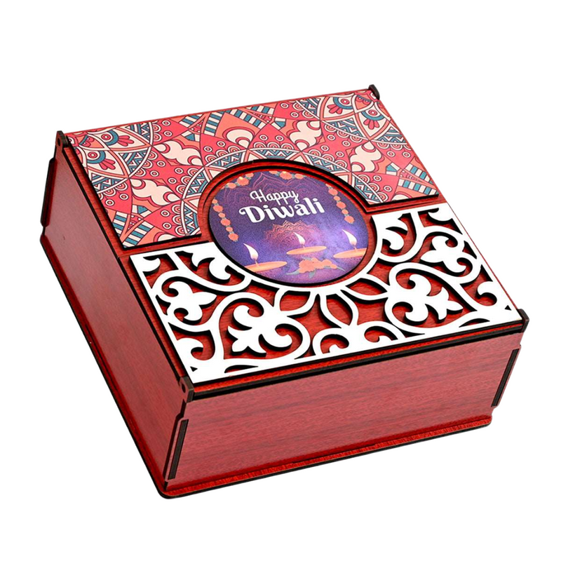 Wooden Dry Fruit Box (Empty Box) | Festive Box
