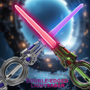 Double Edge Lightsaber Fire Spin Katana LIMITED EDITION