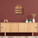 Home Sweet Home Wooden Wall Key Holder - ICraft asia