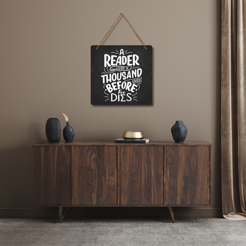 “A Reader Lives a Thousand Lives” Wall Hanging