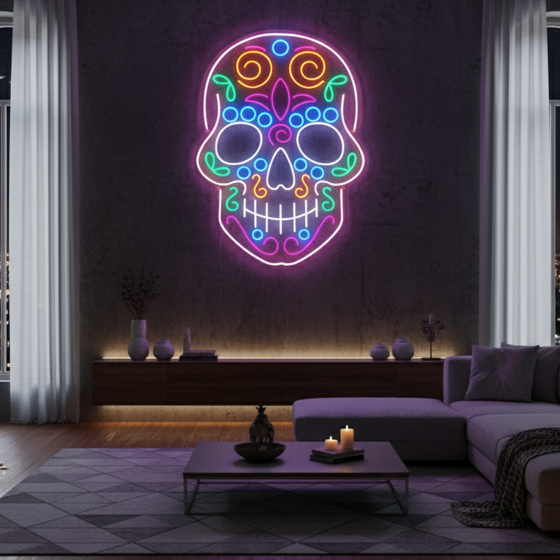 Skull Neon Sign