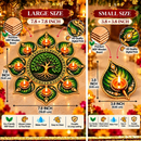 Tree of Life Rangoli Diya Set