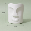 Abstract Face Sculpture Vase 🗿✨