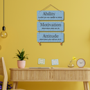 "Ability, Motivation, Attitude" wall hanging - ICraft asia
