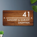 Futura (Wooden) - Contemporary House Number/Name Sign - ICraft asia