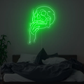 Smoking Skull Neon Sign