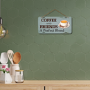 Coffee and Friends wooden wall hanging