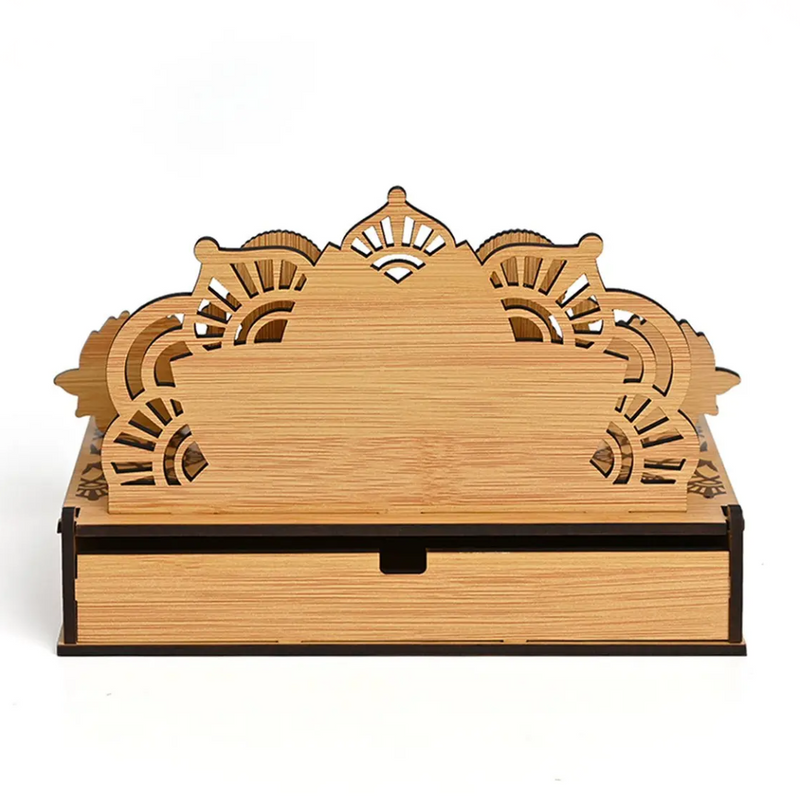 Portable Wooden Mini Mandir