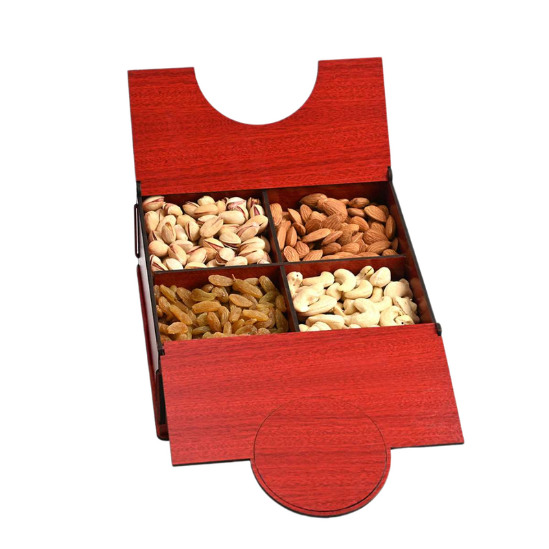 Wooden Dry Fruit Box (Empty Box) | Festive Box
