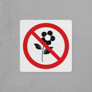 Do Not Pick Flowers Sign