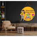 "My House My Rules, My Ghamla My Phools!" Wall Hanging - ICraft asia