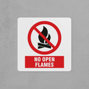 No Open Flames Sign