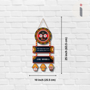 Jagannath Wall Hanging – Decorative Wooden Plaque with Sanskrit Shloka - ICraft asia