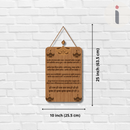 Devotional Marathi Prayer Wooden Wall Hanging - ICraft asia