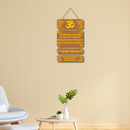 Wooden Wall Hanging with Gayatri Mantra