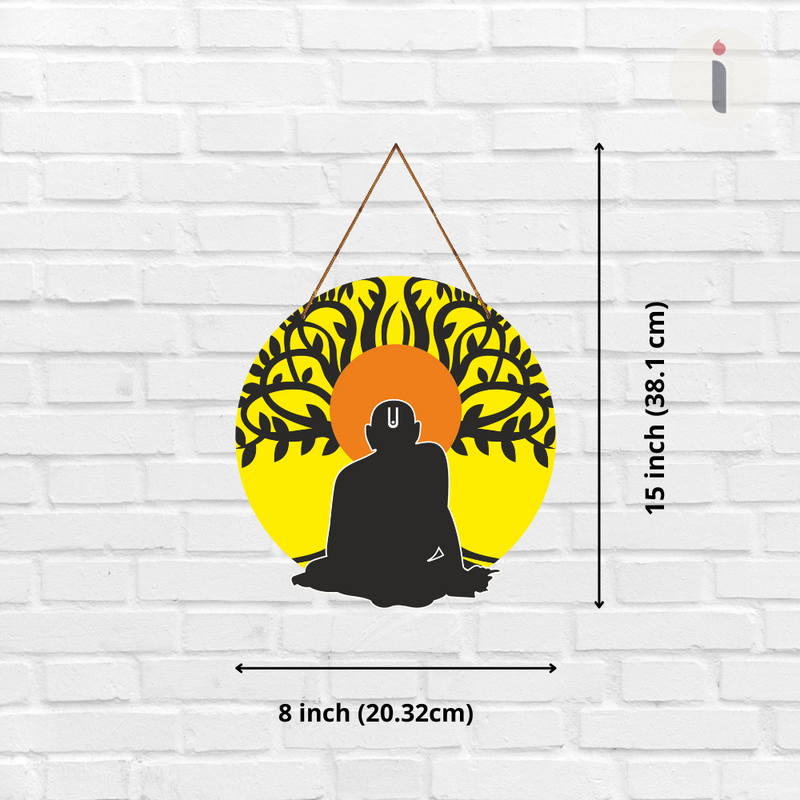 Eternal Light of Swami Samarth – Abstract Spiritual Wall Hanging