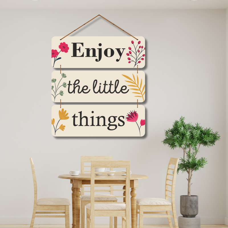 "Enjoy the Little Things" Wall Hanging