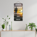 Cherish Yesterday Dream Tomorrow Live Today Wooden Wall Hanging