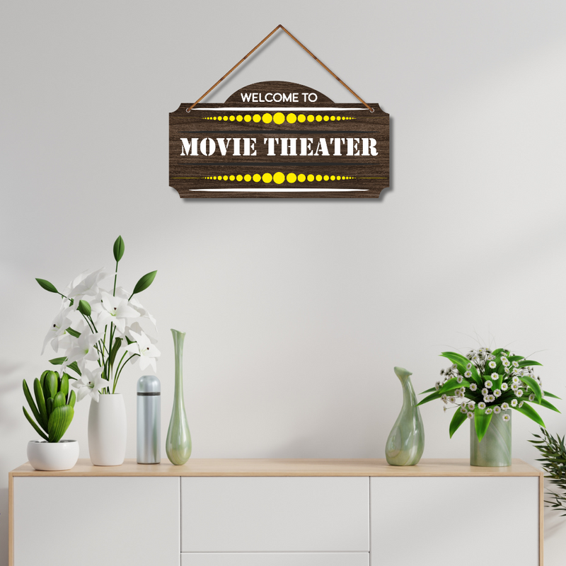 Welcome to Movie Theater Wall Hanging