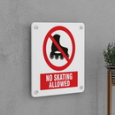 No Skating Allowed Sign