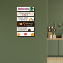 Kitchen Rules wooden wall hanging