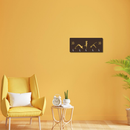 Yoga Postures Wooden Key Holder