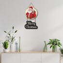 Merry Christmas Santa Wooden Wall Hanging