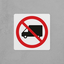No Heavy Vehicles Sign