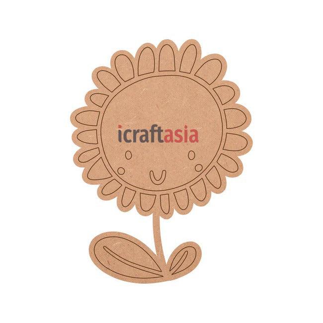 Sun Flower Shape MDF Fridge Magnets Base