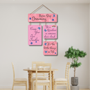 "Never Stop Dreaming" wooden wall hanging - ICraft asia
