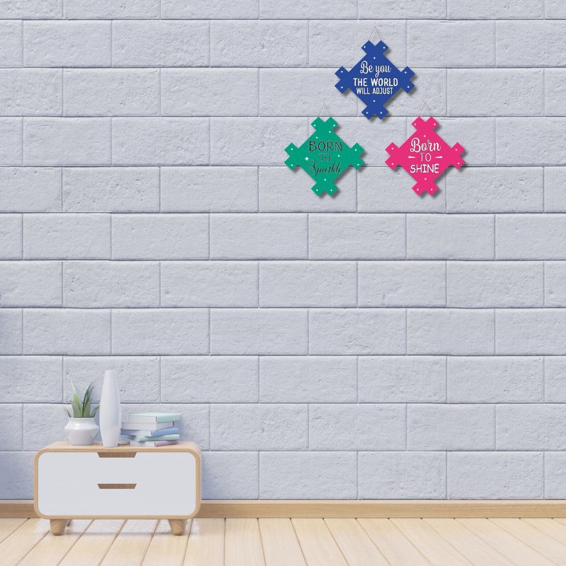 Motivational Quotes Wooden Wall Hanging Set