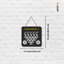 Saraswati Devi Symbolic Wall Hanging – "ॐ श्री सरस्वत्यै नमः" - ICraft asia