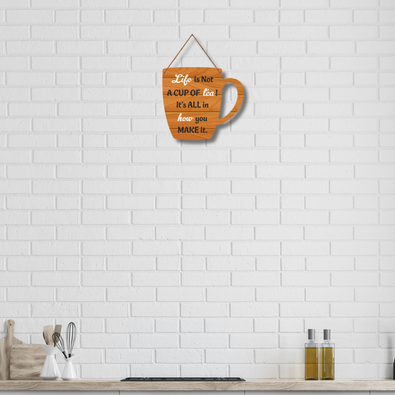 Rustic Kitchen & Life Quotes Wall Hanging