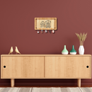 Wooden Key Holder with Lord Balaji Design - ICraft asia