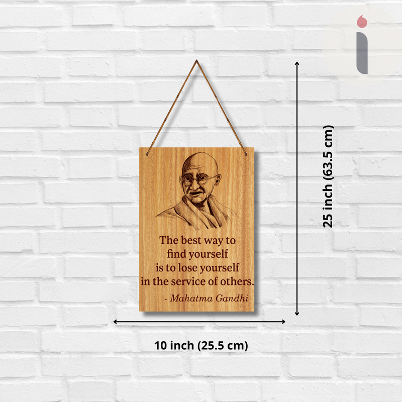 Mahatma Gandhi Quote Wall Hanging - ICraft asia