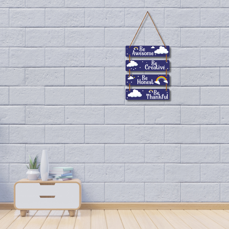 Motivational Quotes Wooden Wall Hanging