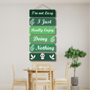 "I Am Not Lazy" Wooden Wall Hanging - ICraft asia