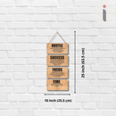 Work Ethic Wall Hanging – Hustle, Success, Focus & Time Motivation Board - ICraft asia