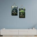 Buddha Wisdom Wooden Wall Hanging Set