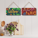 "Kitchen But First Tea" Wall Hanging - ICraft asia