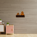 Lord Krishna Flute Wooden Wall Key Holder - ICraft asia