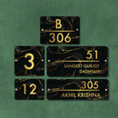 Golden Portoro - Contemporary House Number/Name Sign - ICraft asia