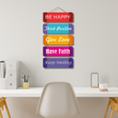 "Be Positive" Decorative Wooden Wall Hanging - ICraft asia