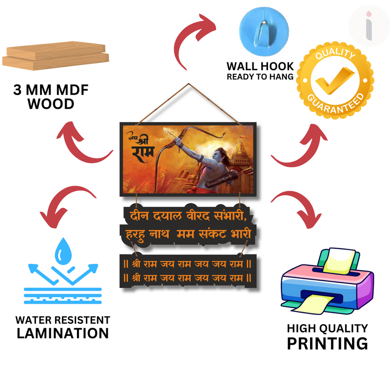 Jai Shree Ram Wall Hanging