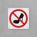 No High Heels Sign