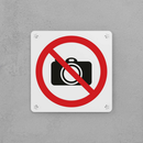 No Photography Sign